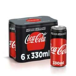 Coca-Cola Zero Κουτί (6x330 ml)