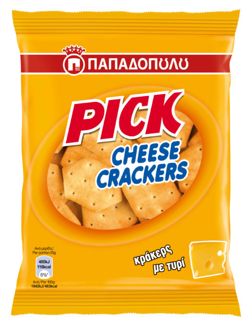Crackers Pick Cheese Παπαδοπούλου (45 g)