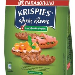 Krispies Ολικής Άλεσης Χωρίς Πρόσθετα Σάκχαρα Παπαδοπούλου (200 g)