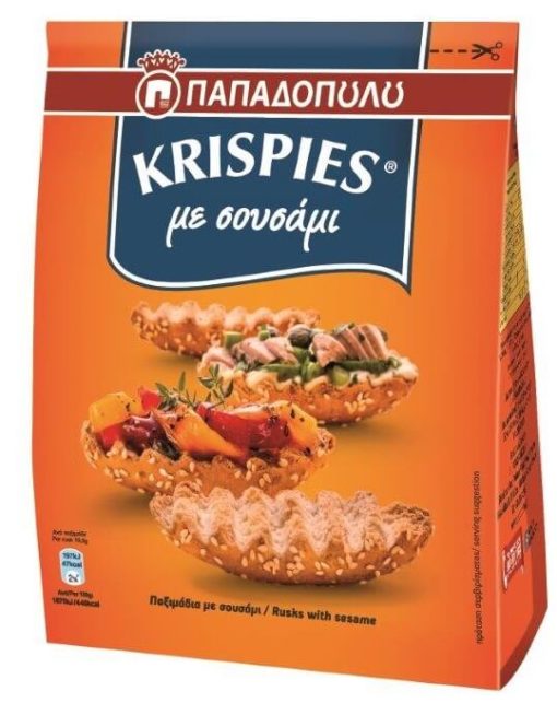 Krispies με Σουσάμι Παπαδοπούλου (200 g)