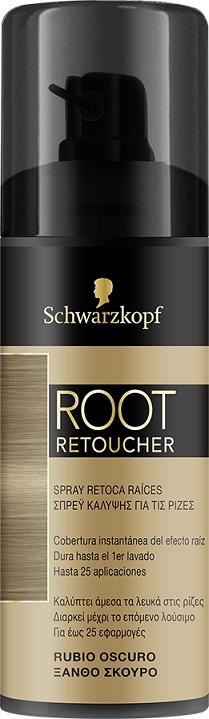 Spray Προσωρινής Κάλυψης Root Retoucher Ξανθό Σκούρο Schwarzkopf (120ml)