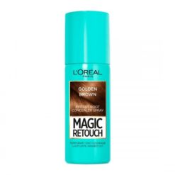 Spray Προσωρινής Κάλυψης Λευκών Golden Brown 10 Magic Retouch L'Oreal (70 ml)