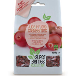 Αποξηραμένα Cranberries Χωρίς Ζάχαρη Super Berries Collection (180 g)