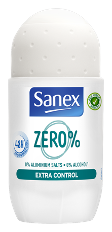 Αποσμητικό Roll On Extra Control Zero% Sanex (50 ml)