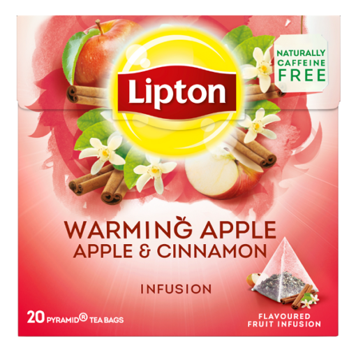 Αφέψημα Μήλο Κανέλα Lipton (20 πυραμίδες x 2