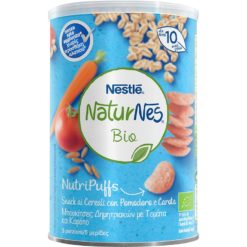 Βιολογικές Μπουκίτσες Δημητριακών με Τομάτα και Καρότο Naturnes Bio Nestle (35gr)