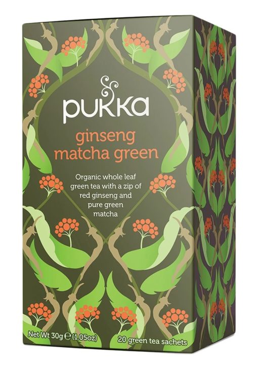 Βιολογικό Αφέψημα Ginseng Matcha Pukka (20x1