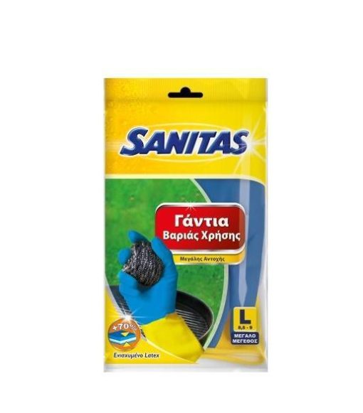Γάντια Βαριάς Χρήσης Sanitas (L)