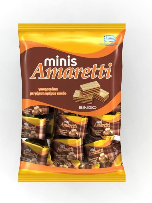 Γκοφρετάκια Mini με Κρέμα Κακάο Amaretti (165 g)