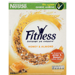 Δημητριακά Fitness με μέλι και αμύγδαλα Nestle (355g)