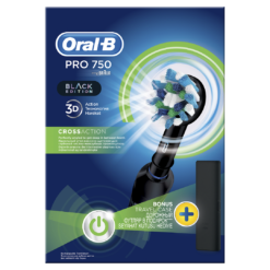 Ηλεκτρική Οδοντόβουρτσα Pro 750 Black & Θήκη Ταξιδιού Oral B (1 τεμ)