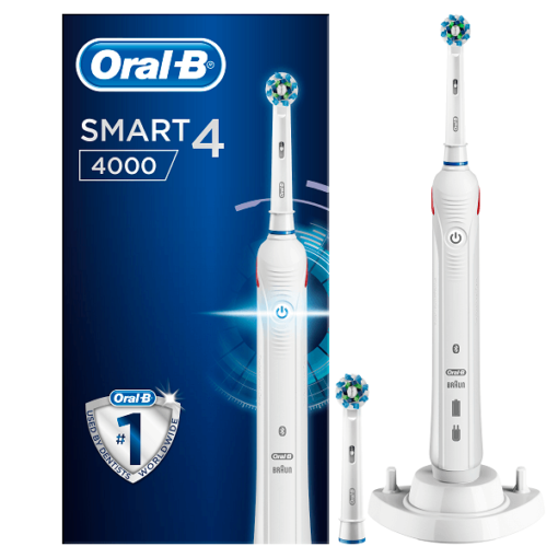 Ηλεκτρική Οδοντόβουρτσα Smart 4 4000 από την Braun Oral-B (1 τεμ)