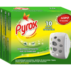 Ηλεκτρική Συσκευή για Εντομοκτόνα Πλακίδια Pyrox + 10 Πλακίδια Δώρο