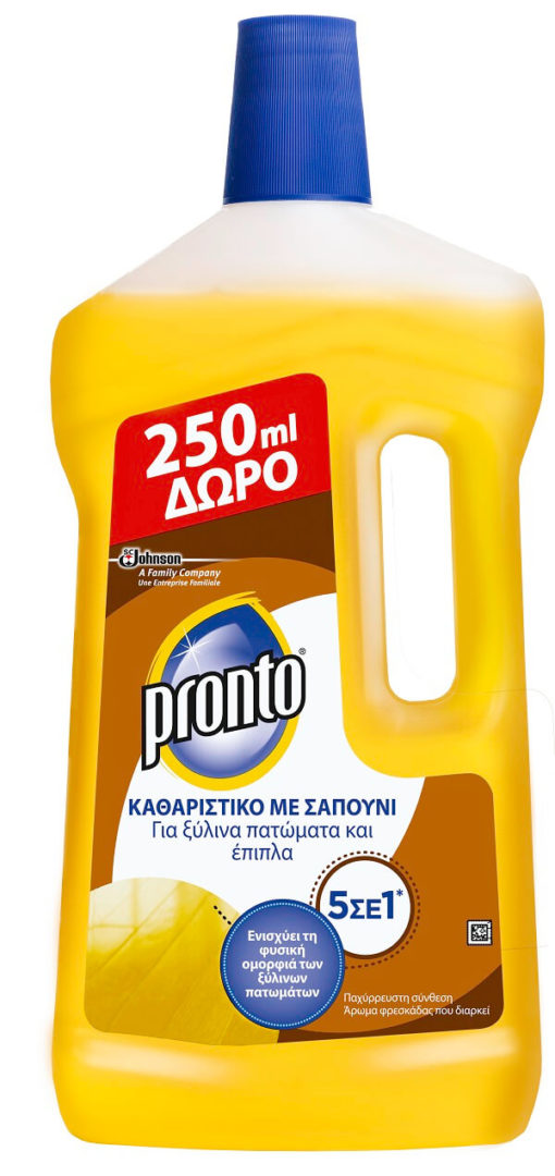 Καθαριστικό Πατώματος με Σαπούνι 5 σε 1 Pronto (750 ml) +250ml Δωρεάν Προϊόν