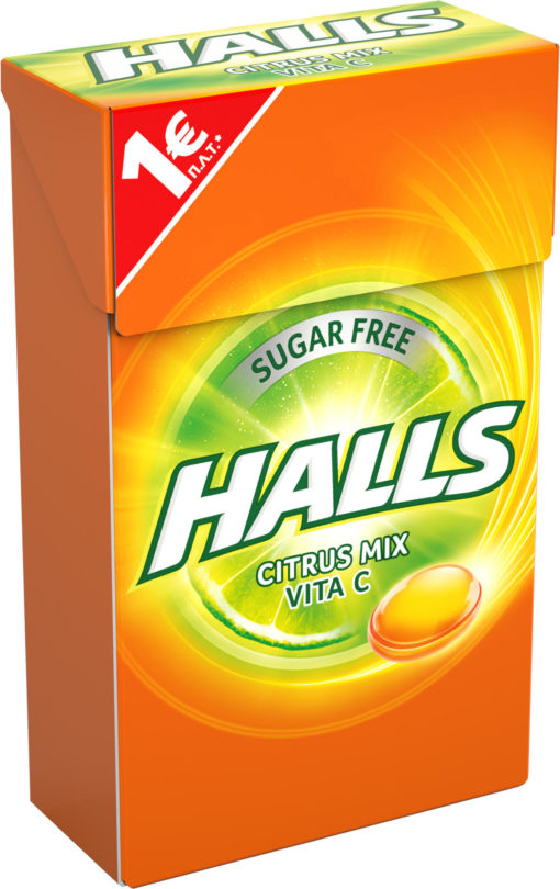 Καραμέλες Assorted Citrus Mix Vita C Halls (28 g)