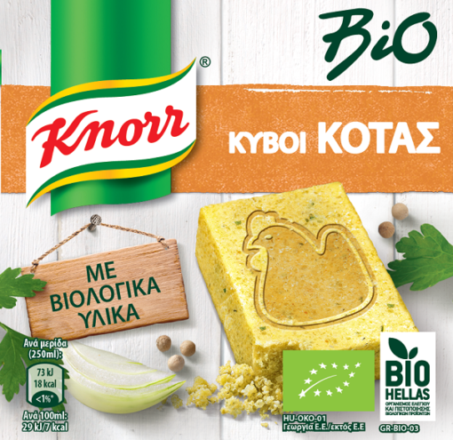 Κύβος Κότας Βιολογικός Knorr 6 τεμ (3 lt)
