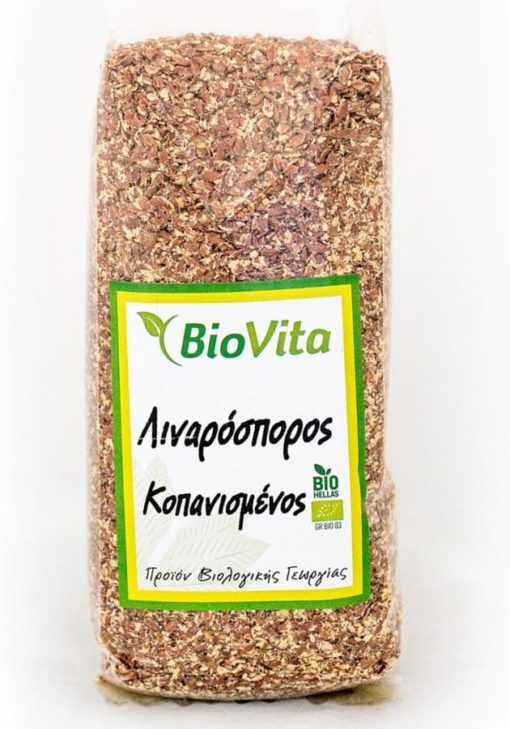 Λιναρόσπορος Κοπανισμένος Biovita (350 g)