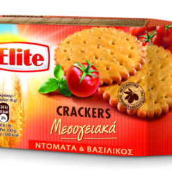Μεσογειακά Crackers με Ντομάτα και Βασιλικό Elite (105 g)