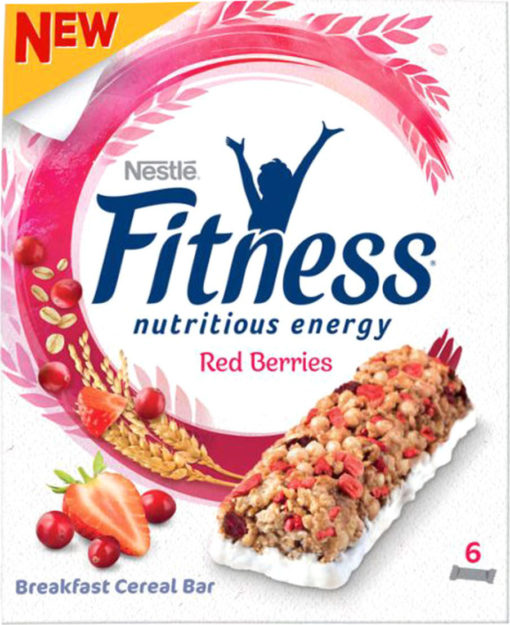 Μπάρες Δημητριακών Fitness Red Berries Nestle (6 x 23.5 g)