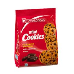 Μπισκότα Mini Cookies με Κομμάτια Σοκολάτας Παπαδοπούλου (70 g)