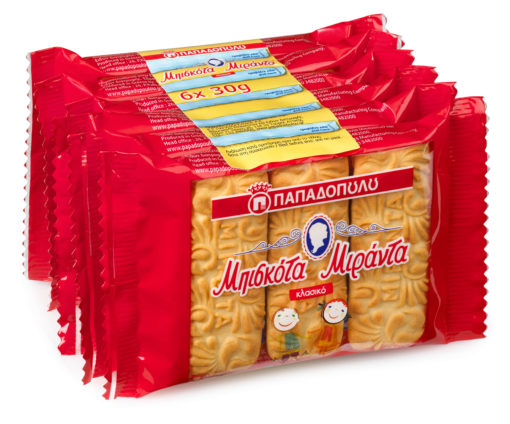 Μπισκότα Μιράντα Fresh Packs Παπαδοπούλου (6x30 g)