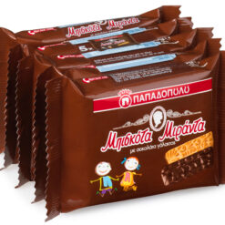 Μπισκότα Μιράντα με Επικάλυψη Σοκολάτα Fresh Packs Παπαδοπούλου (5x45 g)