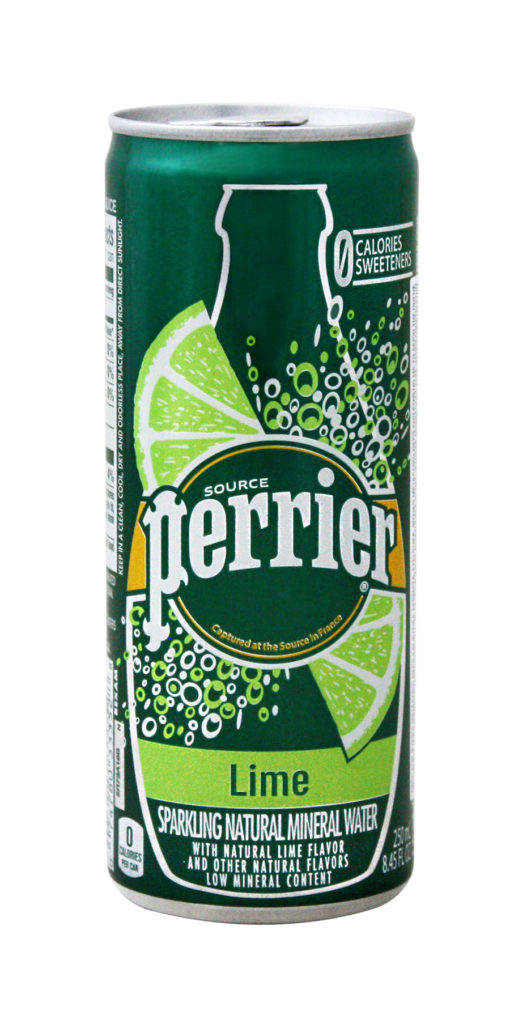 Νερό Φυσικό Μεταλλικό Ανθρακούχο Lime Slim Can Perrier (250 ml)
