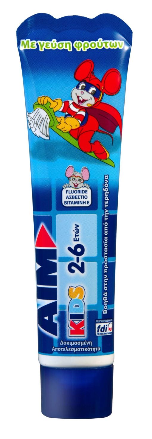 Οδοντόκρεμα Kids 2-6 ετών Aim (50 ml)