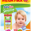 Πάνες Babylino Mega Pack No 5 (11-25 Kg) (72 τεμ)