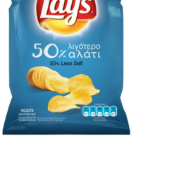 Πατατάκια 50% Λιγότερο Αλάτι Lay's (140g)