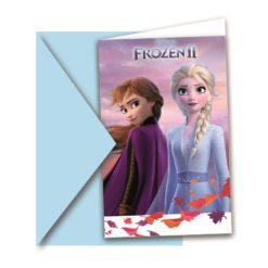 Προσκλήσεις σε πάρτυ Frozen 2 (6 τεμ)