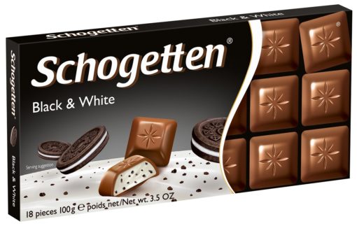 Σοκολάτα Γάλακτος με Γέμιση Βανίλια και Κομματάκια Μαύρης Σοκολάτας Schogetten (2x100g) 1+1 Δώρο