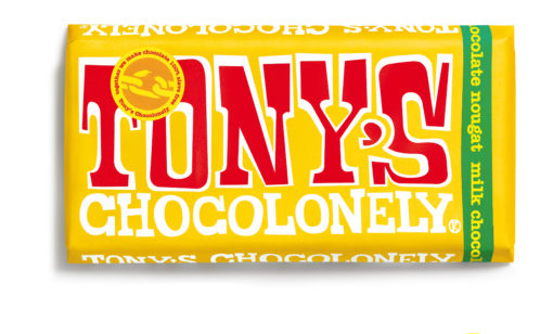 Σοκολάτα Γάλακτος με αμύγδαλα μέλι & νουγκατ Tony's Chocolonely (180g)