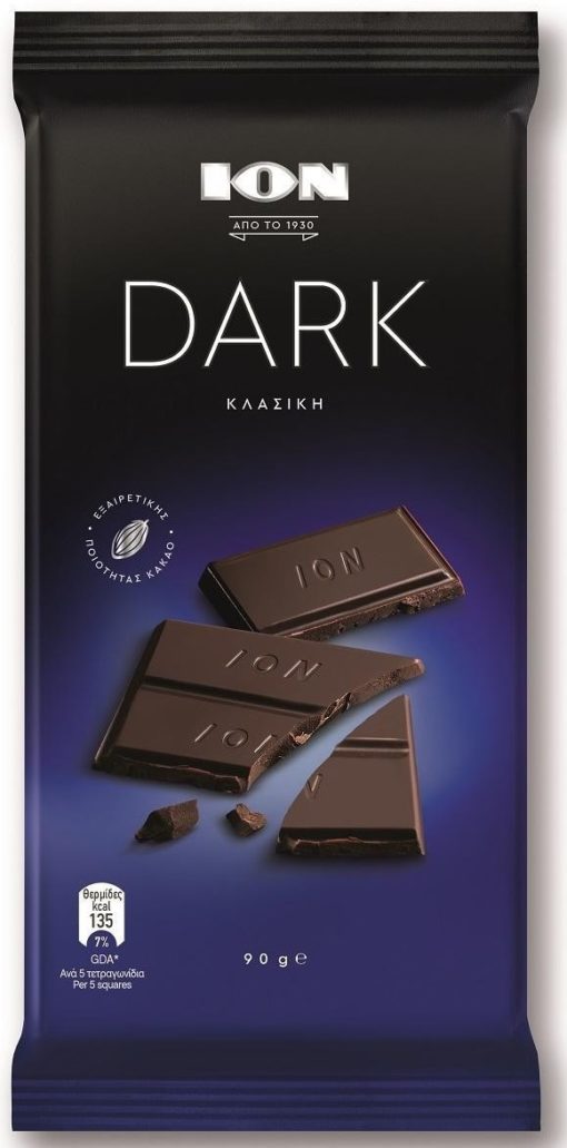 Σοκολάτα κλασσική Dark Ίον (90g)
