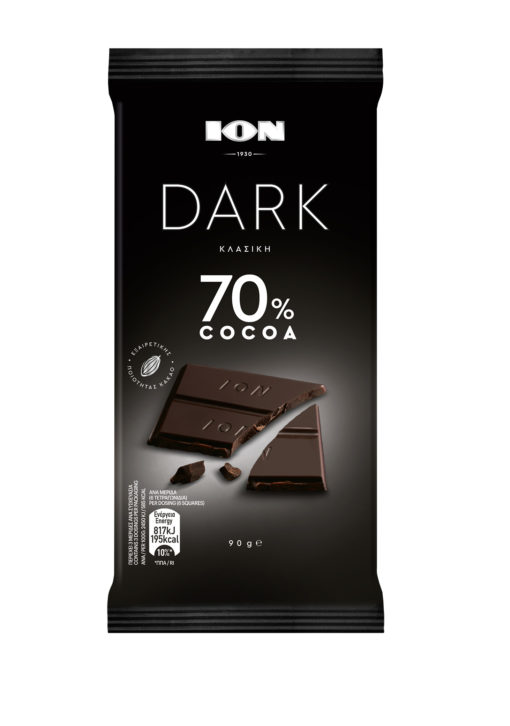 Σοκολάτα με 70% Κακάο Dark ΙΟΝ (90 g)