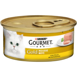 Τροφή Μους για Γάτες με Κοτόπουλο Gourmet Gold (85g)