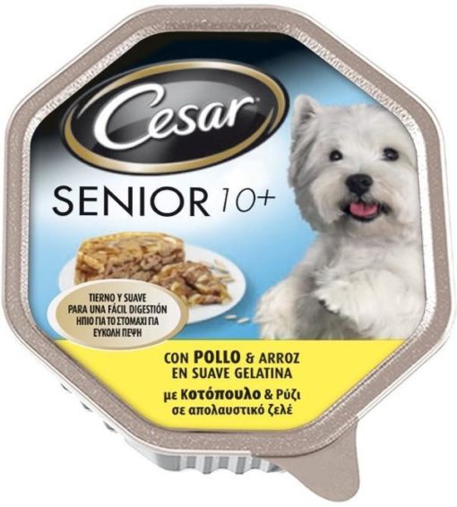 Τροφή για σκύλους Senior με Κοτόπουλο και Ρύζι Cesar (150 g)