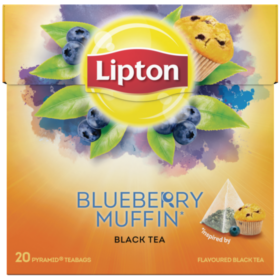 Τσάι Μαύρο Blueberry Muffin Lipton (20 πυραμίδες x 1