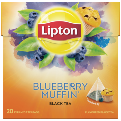 Τσάι Μαύρο Blueberry Muffin Lipton (20 πυραμίδες x 1