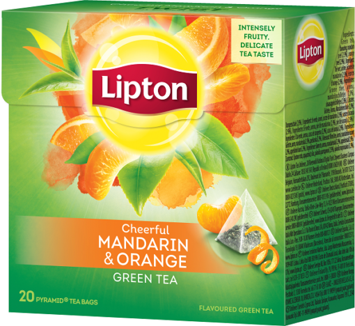 Τσάι Πράσινο Μανταρίνι Πορτοκάλι Lipton (20 πυραμίδες x 1