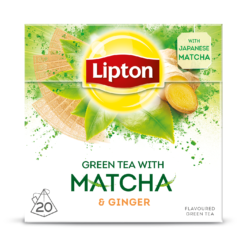 Τσάι Πράσινο με Μάτσα & Τζίντζερ Lipton (20 φακ x 1
