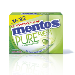 Τσίχλες Lime Mint Pure Fresh Mentos (30 g)