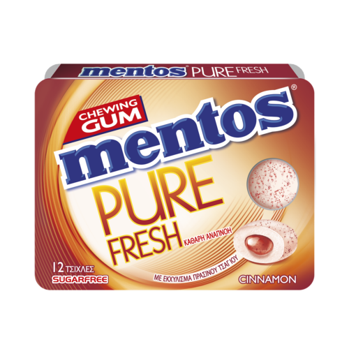 Τσίχλες με Γεύση Κανέλα Pure Fresh Mentos (18 g)