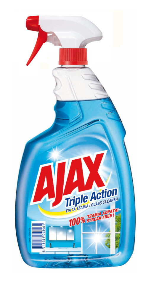 Υγρό Spray για τα Τζάμια Triple Action Ajax (750 ml)