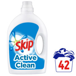 Υγρό Απορρυπαντικό Ρούχων Active Clean Skip (2x42μεζ) τα 2τεμ -30%