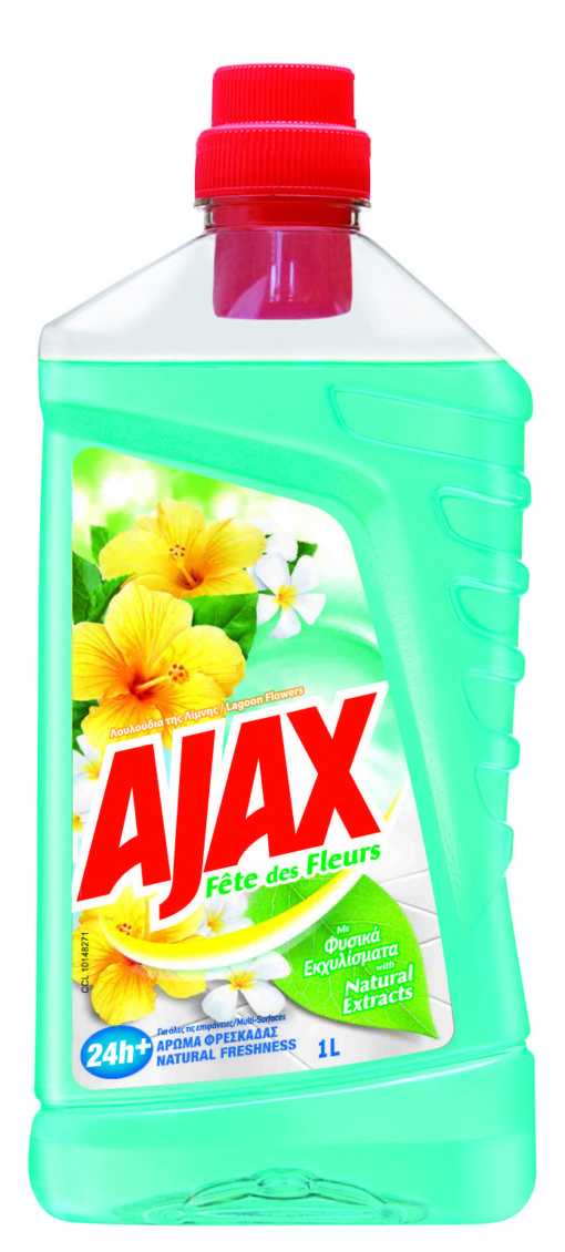 Υγρό Καθαριστικό Λουλούδια της Λίμνης Fete des Fleurs Ajax (1 lt)
