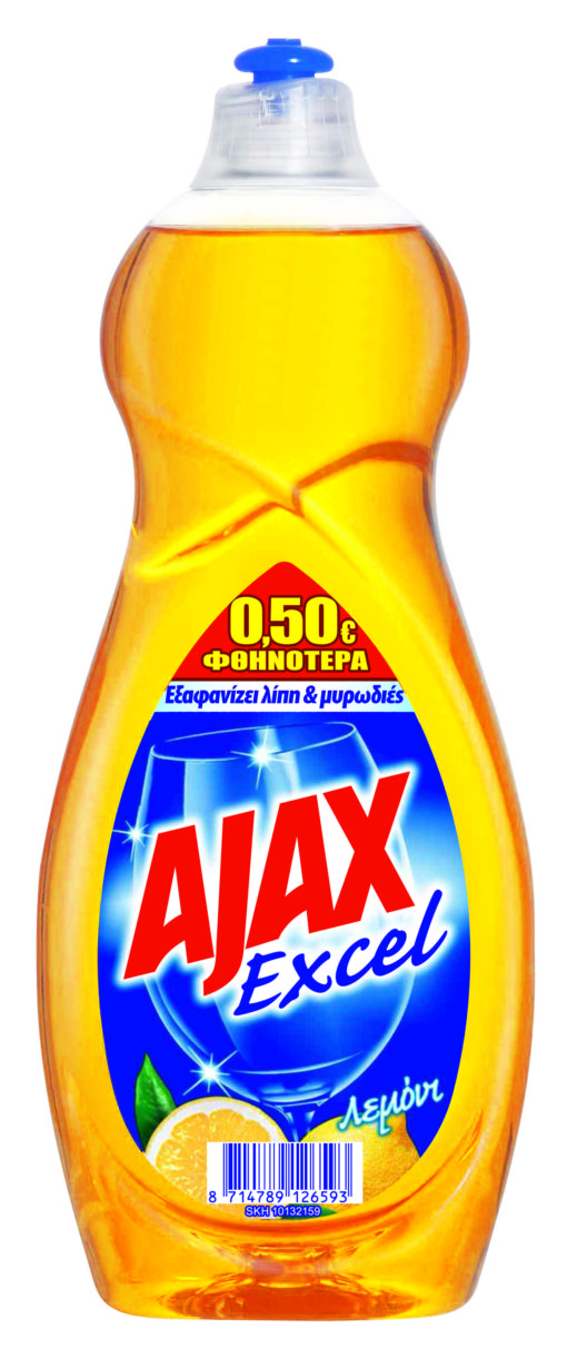 Υγρό Πιάτων Λεμόνι Excel Ajax (750 ml) -0