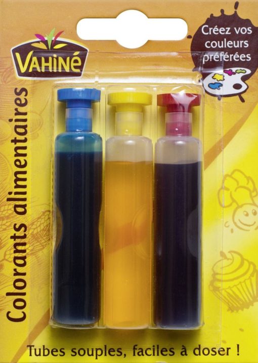 Χρώματα ζαχαροπλαστικής Vahine (3x6 ml)