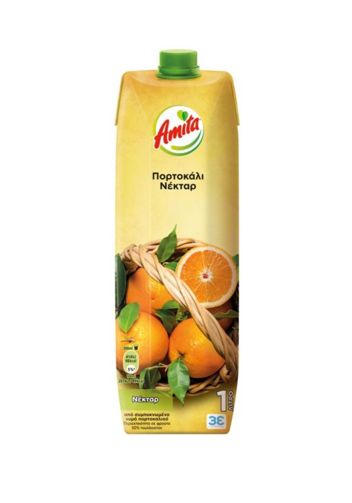 Χυμός Νέκταρ Πορτοκάλι Amita (1 lt)
