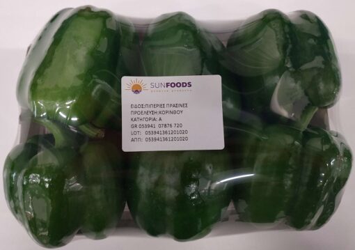 Πιπεριές Πράσινες Ελληνικές (ελάχιστο βάρος 500g)